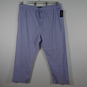 Polo Ralph Lauren Pajama Pants Big Men's Size 3XLT Blue Stripe Lounge Leisure